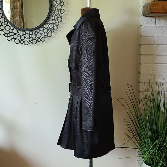 Bianca Nygard Petite Black Zebra Coat 12 - Picture 6 of 9